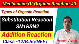 SN1 and SN2 reaction mechanism pdf  Types of organic reactions class 11BSC [upl. by Hsivat]