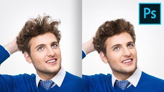 A Simple Trick to Fix Messy Hair in Photoshop [upl. by Kelleher]