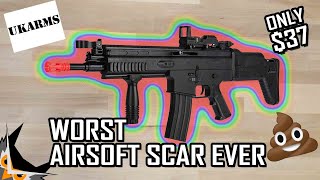 WORST AIRSOFT SCAR Ever Made  UKARMS P8902 Revie [upl. by Riatsila114]