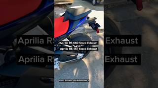 Aprilia RS 660 vs Aprilia RS 457 Exhaust 🎧 aprilia apriliars457 apriliars660 exhaustsound [upl. by Reivilo]