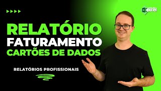 Como Criar Relatório de Faturamento com Cartões de Dados no Excel [upl. by Koball920]