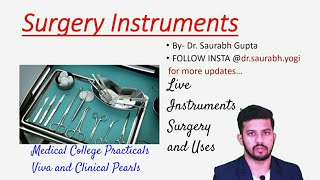 Surgery Instruments Fast Revision Practicals Viva SMS  Quick Review  Basic general surgery Part1 [upl. by Ecertal]