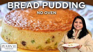 Easy Bread Pudding with Dried Fruits and Nuts  No Oven No Bake  How To Make Bread Pudding [upl. by Cannice]