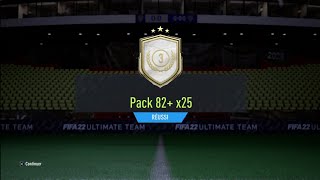 FIFA 22  PACK 82 X25  3 JETONS ÉCHANGE ICÔNE SWAP [upl. by Darken]