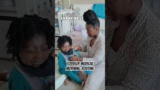 MORNING ROUTINE WITH MEDICALLY COMPLEX CHILD INCLUSIVE ACCESSIBILITY [upl. by Yhtamit]