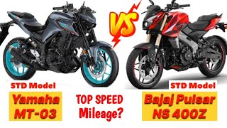 Pulsar NS400 VS MT 03  Abhi aayega maza ❤️ [upl. by Eduard]