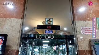 GONE Refurbished LG Glass Elevators  Mall Ambasador Jakarta Lift 2 [upl. by Aneeb145]