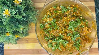 BEGAN KA BHARTA KAM OIL OR BINA TARKE KE Momkirassoi bagan recipe food viralvideo youtube [upl. by Misab]