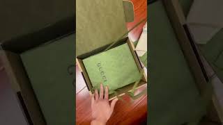 Unboxing Video  Gucci GG Marmont Black Chain Strap Mini Shoulder Bag Size 220x130x60cm [upl. by Alyhs768]