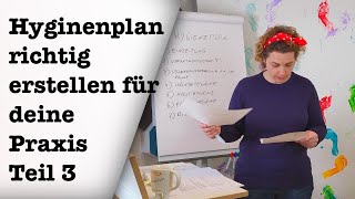 Hygieneplan richtig erstellen Teil 3 podologinandrea [upl. by Sinnard]