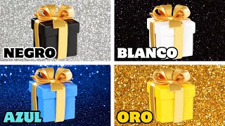 Elige UN Regalo de 4 🎁💙👑🤍🖤 ¡Desafío de 4 Cajas de Regalo  Choose Your Gift [upl. by Abdulla464]