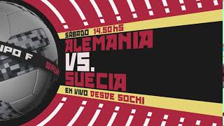 ALEMANIA vs SUECIA por Canal 10 en HD [upl. by Jobina]