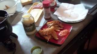 Beer Battered Chicken Tenders with Homemade French Fries The Hungry Aggie [upl. by Ettenad474]