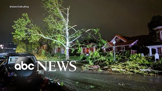 Violent tornado hits Missouris capital [upl. by Atwater]