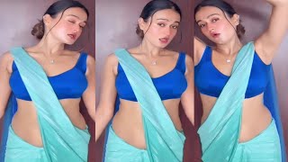 Gorgeous Pooja Karmkar Saree Navel  Saree Fashion  Hot Saree Instagram  Wiki Facts And Biography [upl. by Selma100]