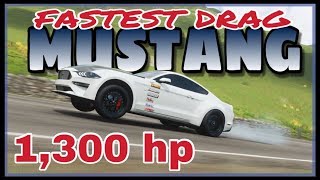 FORZA HORIZON 4  FASTEST DRAG MUSTANG TUNE  2018 FORD MUSTANG quotDEBERTI DESIGNquot [upl. by Kcirdor]