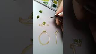 August Birthstone Peridot Peridot Jewelry Design [upl. by Rutter]