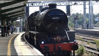 Chaos and Steam at Carlisle 7th June 2023  with 45231 Sherwood Forester on the SampC Fellsman [upl. by Alecram]