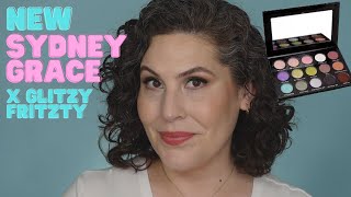 Sydney Grace X Glitzy Fritzy Blessed Eyeshadow Palette Try On amp Swatches [upl. by Rame861]