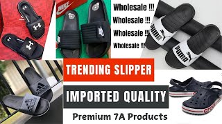 Imported FlipFlops Wholesale Delhi premiumquality mensslippers firstcopy trending viralvideo [upl. by Alarick]