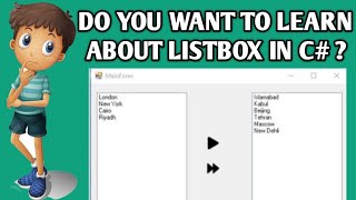 ListBox C  Move values from one listbox to another C Move multiple items between ListBox [upl. by Orazal]