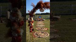 Party planners Check out this stunning Boho Fall setup 🍂🌿 Big shoutout to theelegantexperiences [upl. by Gereron]