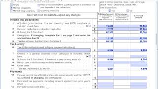 How to fill out Form 1040X Amended Tax Return [upl. by Tapes]