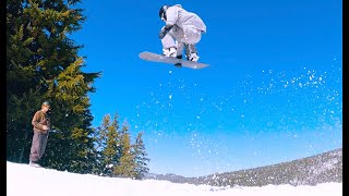 Woodward Mt Bachelor  Bradley Dunham Spring Snowboarding [upl. by Ecnarual660]