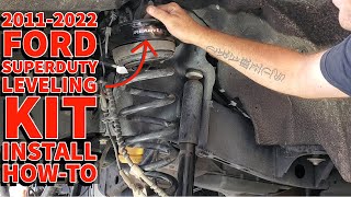 ReadyLift 25quot Leveling Kit Install Ford f250 Superduty [upl. by Jona]