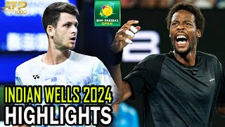 Gael Monfils vs Hubert Hurkacz Round 2 Highlights  Indian Wells 2024 [upl. by Findlay986]