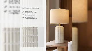 PoKat 23quot Modern Ceramic Table Lamp [upl. by Wiersma53]