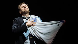 Death of England Man Lets Rip At Dads Funeral ft Rafe Spall  National Theatre [upl. by Ayres]