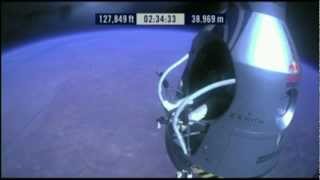 Felix Baumgartner Freier Fall aus dem Weltall zur Erde Free fall from space [upl. by Aselehc]