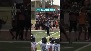 Kapolei vs Campbell JV 14 yo db defensiveback highschoolfootball footballshorts interception [upl. by Ojyram]