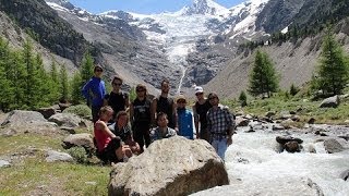 Wandern  Hiking in Wallis Schweizer Alpen Gletscher Grächen 2014 [upl. by Chantalle]