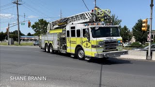 Hazlet FD  North Centerville Fire Co  Ladder 39291 amp Brush Truck 39293 Responding 72624 [upl. by Giraud432]