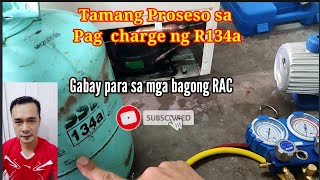 PAANO MAGKARGA NG R134A FREON SA REFRIGERATOR [upl. by Gipsy]