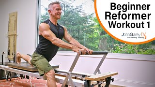 Beginner Pilates Reformer Workout 1  15 minutes [upl. by Eads134]