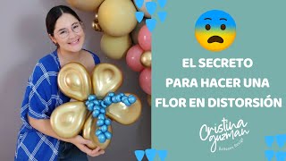 🌺LO QUE NADIE TE DICE 😱 Como hacer una Flor en Distorsión FACIL Y RAPIDO🌺 [upl. by Soinski]