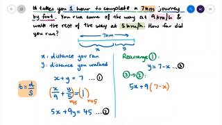 SOLVING PROBLEMS USING SIMULTANEOUS EQUATIONS [upl. by Nodnol]