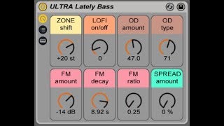 ULTRA Lately Bass Free Ableton Live Rack [upl. by Atibat248]