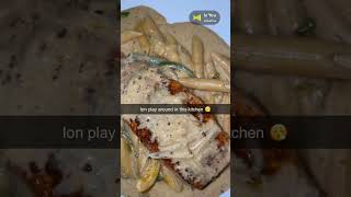 How I made Salmon and Rasta Pasta youtubeshorts salmon rastapasta howto cookingvideo foryou [upl. by Ennovehc]