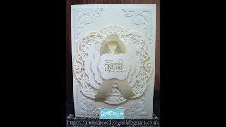 14 Spellbinders Ivory Ornate Layered Birthday Card [upl. by Nylarej]