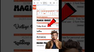 How To Download Professional Fonts shorts viral trending tech [upl. by Geier]