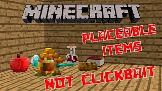 Minecraft  Placeable Items  Mod Showcase [upl. by Imerej]