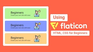 How To Use Flaticon  Using Flaticon In CSS HTML  Flaticon For Beginners  Flaticons  Icons CSS [upl. by Nepets622]