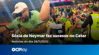 Sósia de Neymar faz sucesso no Catar [upl. by Ahsieket]