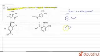 The major product of the acetylation of salicylic acid with Ac2OH followed [upl. by Ymereg]