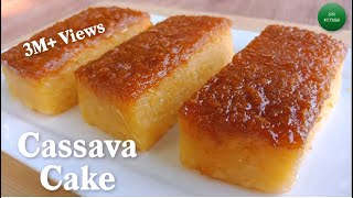 Easy Cassava Cake Recipe  Cassava Cake Using Fresh Cassava  How to Cook Cassava Cake [upl. by Micaela]