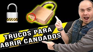 ¿Como abrir un candado Trucos para abrir candados  Pongamoslo a prueba [upl. by Blasius953]